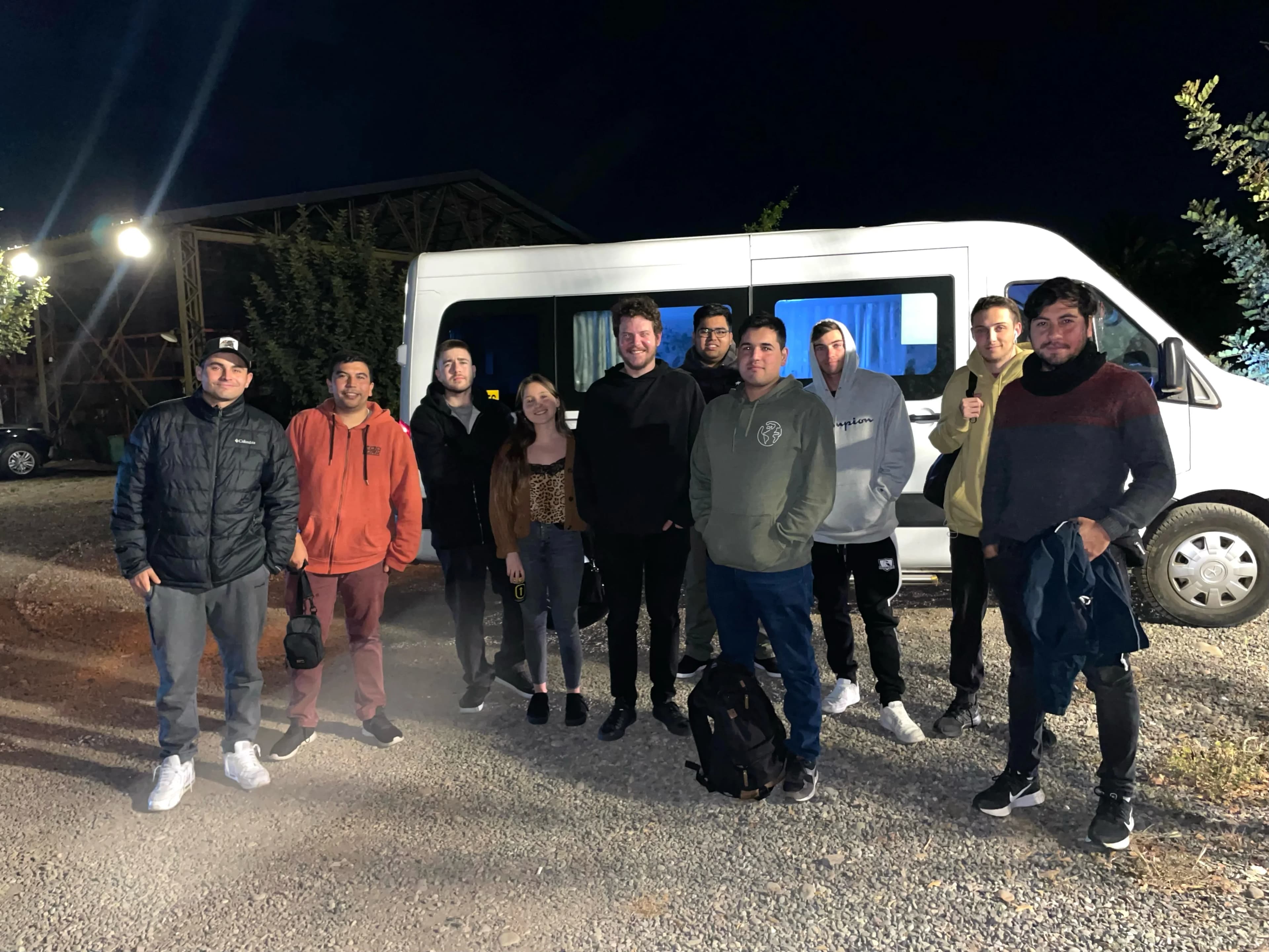 Choferes y operación de VueltaSegura en un evento